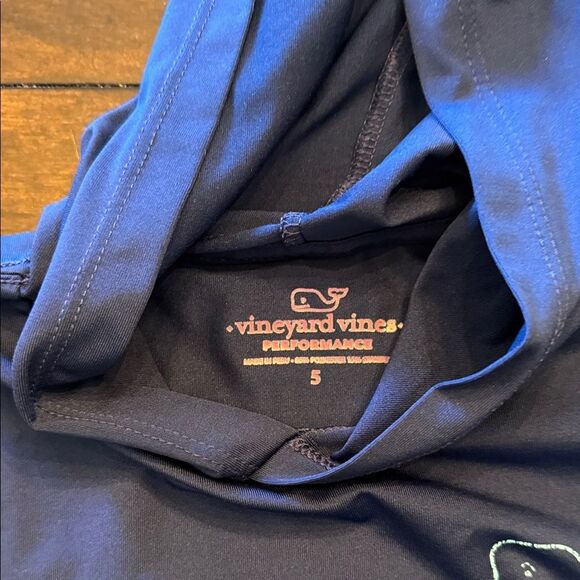 Vineyard Vines Navy Performance Light WeightHoodie - Picture 4 of 5